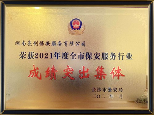 成绩突出集体2021年度